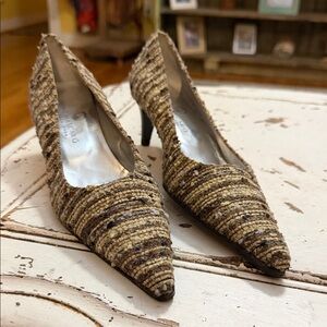 Chic Tweed Women's Heels